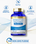 Carlyle Digestive Enzymes | With Probiotics & Prebiotics | 180 Capsules | Vegetarian, Non-Gmo And Gluten Free Supplement