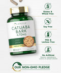 Catuaba Bark Capsules 470Mg | 120 Pills | For Men And Women | Non Gmo And Gluten Free | By Carlyle