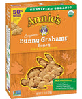 Annie's Organic Friends Bunny Grahams, Chocolate Chip, Chocolate, and Honey Baked Graham Snacks, 11.25 oz