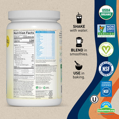 Garden of Life Organic Vegan Vanilla Protein Powder - 22G Complete Plant Based Raw Protein & Bcaas Plus Probiotics & Digestive Enzymes For Easy Digestion Non-Gmo Gluten-Free Lactose Free 1.5 Lb