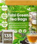 FreshDrinkUS, Premium 75 Mulberry Leaf Tea Bags, 100% Natural & Pure from Mulberry Leaves. Loose Leaf Herbal Tea. Made with Natural Material Tea Bags. No Sugar, No Caffeine, No Gluten, Vegan.