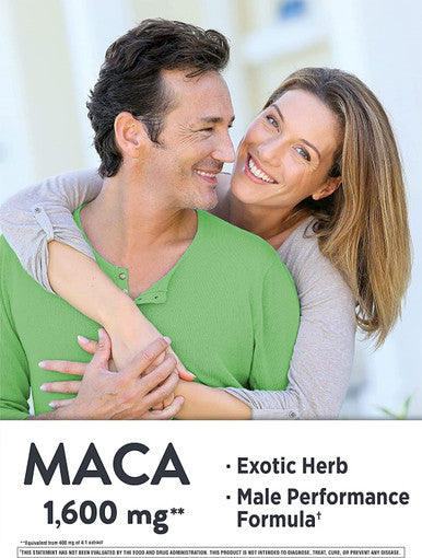 Maca Root 1600 mg | 60 Powder Capsules | Male Performance Pills | Non-GMO, Gluten | by Nature's Truth