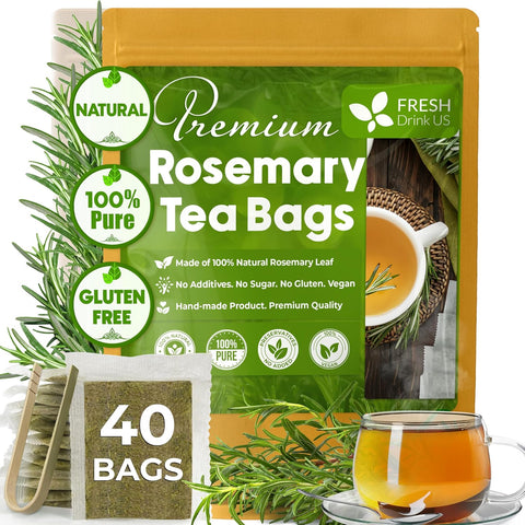 FreshDrinkUS, Premium 75 Mulberry Leaf Tea Bags, 100% Natural & Pure from Mulberry Leaves. Loose Leaf Herbal Tea. Made with Natural Material Tea Bags. No Sugar, No Caffeine, No Gluten, Vegan.