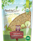 Food to Live Organic Powerful Flax and Hemp Seeds Blend, 8 Ounces Non-GMO Mix of Raw Hemp Hearts and Cold-Milled Golden Flaxseeds, Vegan, Kosher, Bulk. Rich in Omegas. Perfect for Salads and Smoothies