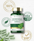 Carlyle Moringa Oleifera | 180 Capsules | Non-Gmo And Gluten Free Supplement | Complete Green Superfood | From Moringa Leaf Powde
