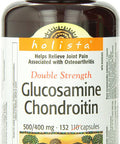 Holista Glucosamine Chondroitin, Double Strength, 500/400 Mg, Bonus 20-Percent More, 132-Count