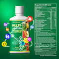 Life's Fortune Liquid Multivitamin for Adults Men & Women Teens High Absorption Daily Vitamins Trace Minerals Amino Acids with Biotin L-Arginine Potassium Tropical Flavor Sugar Free 32 oz