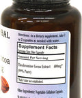 Barlowe's Herbal Elixirs Theobromine Cocoa Extract 99% - 60 400mg VegiCaps - Stearate Free, Bottled in Glass!