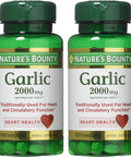 Natures Bounty Garlic 2000Mg 120 Coated Tablets Pack Of 2