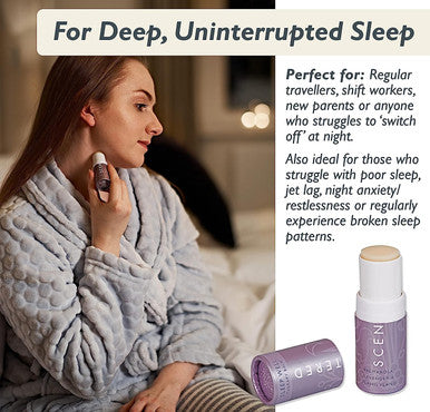 Scentered Sleep Well Aromatherapy Balm Stick - Sleep Aid for Restful Sleep & Bedtime Relaxation - Lavender, Chamomile & Ylang Ylang Blend
