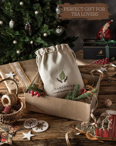 Gardenika Holiday Tea Bag Sampler Set - 45 count 15 flavors - Christmas Seasonal Variety Collection