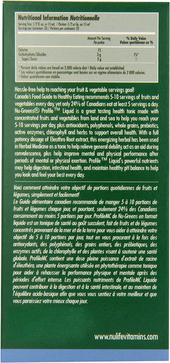 Nu-Greens Profile Blueberry Liquid, 500mL Bottle/IFC