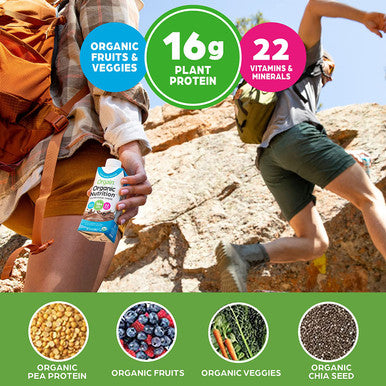 Orgain Organic Vegan Plant Based Nutritional Shake Smooth Chocolate Meal Replacement 16g Protein 22 Vitamins Minerals Dairy Gluten 11 Fl Oz Pack of 12