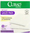 Curad Non-Woven Pro-Gauze 2" x 2" 10 Count Pack of 6