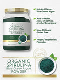 Carlyle Organic Spirulina Powder 2.2 lbs | Blue Green Algae | 8g Spirulina per Serving | Vegan Non-GMO Gluten Supplement