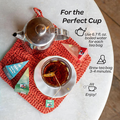 Lazi ka Lazika Tea Variety Pack Black Green and Herbal Tea Assortment Tea Sampler Set Assorted Tea Variety Pack with Pyramid Tea Bags Tea Set 10 Counts