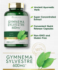 Carlyle Gymnema Sylvestre Capsules 200 Count Non-Gmo And Gluten Free