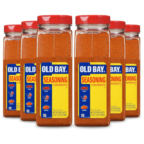OLD BAY Seasoning, 24 oz - One 24 Ounce Container of OLD BAY All-Purpose Seasoning with Unique Blend of 18 Spices and Herbs for Crabs, Shrimp, Poultry, Fries, and More