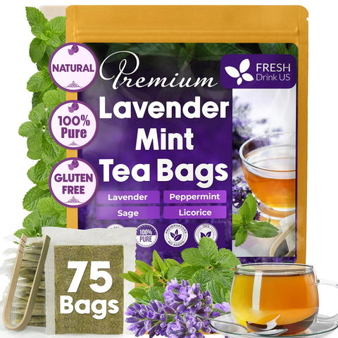 FreshDrinkUS, Premium 120 Mulberry Leaf Tea Bags, 100% Natural & Pure from Mulberry Leaves. Loose Leaf Herbal Tea. Made with Natural Material Tea Bags. No Sugar, No Caffeine, No Gluten, Vegan.
