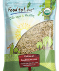 Food to Live - Organic Hemp Hearts, 2 Pounds Non-GMO Raw Hearts, Hulled, Shelled, Kosher, Vegan, Keto-Friendly. Good Source of Protein & Fiber. Great for Smoothies, Oatmeal, and Salads.