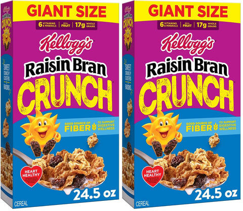 Kellogg's Cocoa Krispies Breakfast Cereal, Kids Snacks, Family Breakfast, Family Size, Chocolatey Flavor, 19oz Box (1 Box)