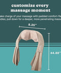 Homedics Neck Massager, Heated Shiatsu Neck, Shoulder And Back Massager With 3 Speeds, Changes Of Direction, And Convenient Straps - Portable Relief For Neck, Shoulders, Back, & Legs