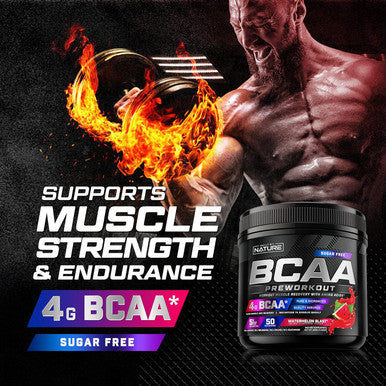 Built Nature Bcaa Powder - Post Workout Muscle Recovery & Hydration Supplement With Essential Amino Acids - Keto-Friendly, Sugar-Free - Watermelon Flavor - 4G Bcaas Plus 1G Glutamine Per Serving, 50 Servings