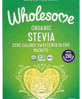 Wholesome Sweeteners Organic Stevia 75 Count Packets Zero Calorie Sweetener Blend Keto Friendly Non GMO Gluten & Vegan 1 Pack