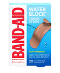 Band-Aid Brand Water Block Waterproof Tough Adhesive Bandages For Minor Cuts And Scrapes, All One Size, 20 Count (Pack Of 1)