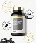 Carlyle Niacinamide Vitamin B3 | 500Mg | 300 Capsules | Non-Gmo, Gluten Free Supplement