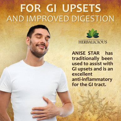 HERBALICIOUS Star Anise Dietary Supplement 100 Capsules Anise Extract For Men And Women Natural 1000Mg Powerful Formula With No Fillers, Preservatives Immune Strength, Rich In Antioxidants