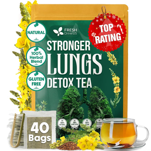 FreshDrinkUS, Premium 50 Mulberry Leaf Tea Bags, 100% Natural & Pure from Mulberry Leaves. Herbal Tea. Made with Natural Material Tea Bags. No Sugar, No Caffeine, No Gluten, Vegan.