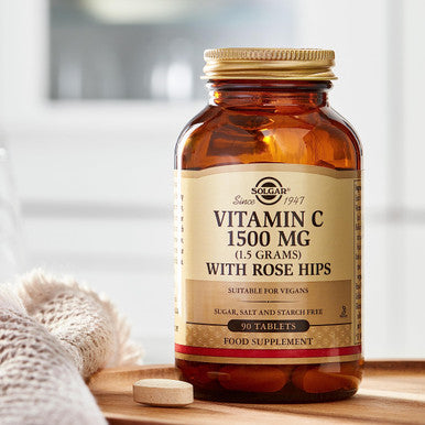 Solgar Vitamin C 1500 Mg With Rose Hips - 90 Tablets - Antioxidant & Immune Support - Non-Gmo Vegan Gluten Free Dairy Free Kosher - 90 Servings