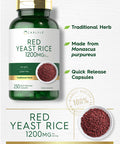 Carlyle Red Yeast Rice | 250 Capsules | Non-Gmo, Gluten Free Supplement