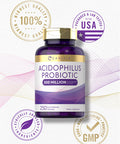 Carlyle Acidophilus Probiotic | 500 Million Cfu | 250 Capsules Non-Gmo & Gluten Free | Probiotic For Men & For Women