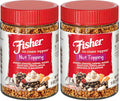 Fisher Mixed Nuts Ice Cream Topping, 5 oz, Peanuts, Almonds, Cashews, Walnuts, Brazil Nuts, Filberts, Pecans, Pistachios & Macadamias, Gluten-Free, No Added Sugars, Ice Cream, Yogurt, Salad Toppings