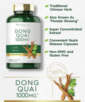 Carlyle Dong Quai Capsules | 1000mg | 250 Count | Non-GMO and Gluten Supplement | Traditional Herb