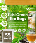 FreshDrinkUS, Premium 50 Mulberry Leaf Tea Bags, 100% Natural & Pure from Mulberry Leaves. Herbal Tea. Made with Natural Material Tea Bags. No Sugar, No Caffeine, No Gluten, Vegan.