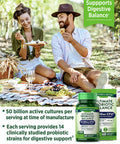 Probiotic 50 Billion CFU | 200mg Prebiotics | 60 Capsules | Vegetarian, Non GMO & Gluten Supplement for Men and Women | Supports Digestive Balance | by Nature's Truth