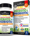 Prebiotics and Probiotic with Whole Food Enzymes for Adults Women Men Probiotics Lactobacillus Acidophilus Digestive Health Capsules Shelf Stable Supplement NonGMO Gluten Dairy Free 30ct