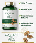 Carlyle Castor Oil 750mg | 200 Softgels | Traditional Herb | Non-GMO, Gluten Free Supplement