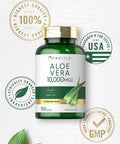 Carlyle Aloe Vera Capsules 10,000 mg | 300 Softgel Pills | Aloe Vera Gel Supplement | Non-GMO, Gluten Free