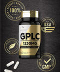 Carlyle GPLC Glycine Propionyl-L-Carnitine HCL Supplement | 1250mg | 60 Capsules | Advanced Athlete Formula | Non-GMO Gluten