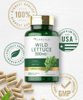 Carlyle Wild Lettuce Extract 500Mg | 200 Capsules | Non-Gmo, Gluten Free Supplement
