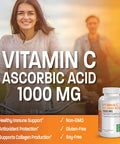 Vitamin C 1000 Mg Premium Non-Gmo Ascorbic Acid - Maintains Healthy Immune System, Supports Antioxidant Protection - 250 Tablets