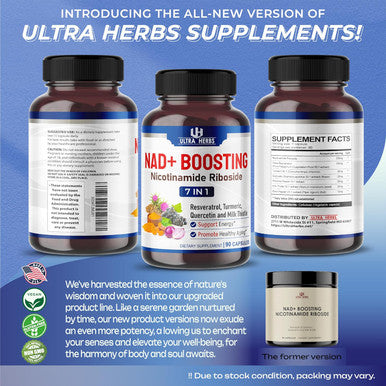 Nad+ Supplement 14,300Mg With Nicotinamide Riboside Nr, Trans Resveratrol, Quercetin - Support Cellular Energy, Longevity, Healthy Aging Usa Made & Tested (90 Count (Pack Of 1))