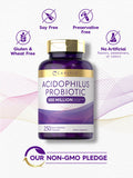 Carlyle Acidophilus Probiotic | 500 Million Cfu | 250 Capsules Non-Gmo & Gluten Free | Probiotic For Men & For Women