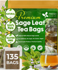 FreshDrinkUS, Premium 120 Mulberry Leaf Tea Bags, 100% Natural & Pure from Mulberry Leaves. Loose Leaf Herbal Tea. Made with Natural Material Tea Bags. No Sugar, No Caffeine, No Gluten, Vegan.