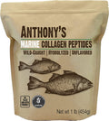 Anthonys Hydrolyzed Marine Collagen Peptides 1 lb Gluten Free Paleo Keto Friendly Unflavored Non GMO