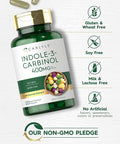 Carlyle Indole-3-Carbinol (I3C) 400mg | 120 Capsules | Advanced Formula with Broccoli Extract | Non-GMO Gluten